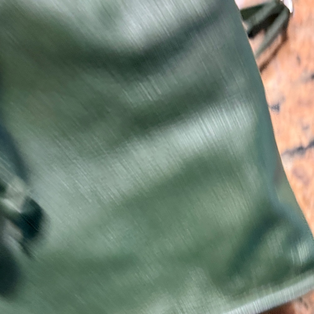 Topshop Forest Green Leather Backpack - Picture 5 of 7